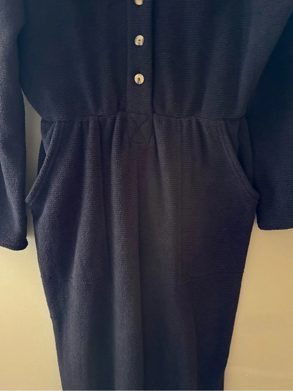 NWOT FREE PEOPLE CHENILLE ONESIE JUMPSUIT SIZE M BLACK